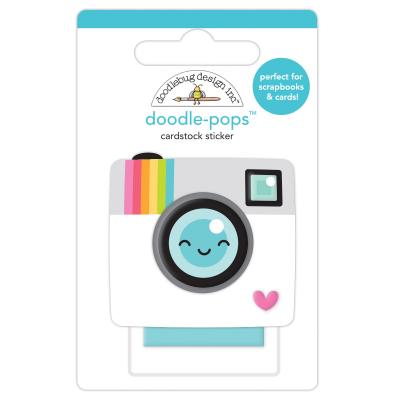 Doodlebug Cute & Crafty Doodle-Pops Sticker - Oh Snap